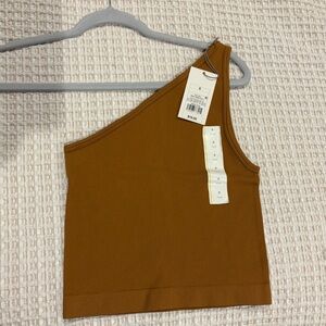 a new day One-Shoulder Tan Tank Top